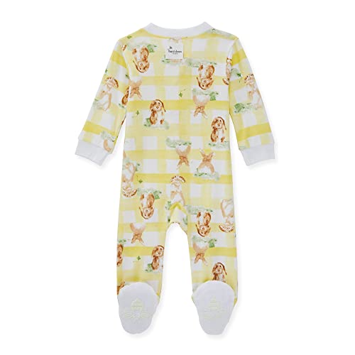 Burt's Bees Baby Baby Boys' Sleep And Play Pajamas, 100% Organic Cotton One-Piece Romper Jumpsuit Zip Front Pjs, Bunny Plaid, 9 Months #TOP1