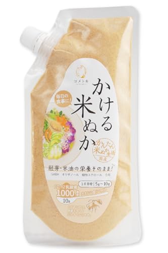 かける米ぬか 100g【国産 無添加】10gに乳酸菌1000億個配合 食べる米ぬか パウダー スパウトパウチ 食物繊維 ビタミンB群 マグネシウム 鉄分 腸活 ダイエット 美容 健康