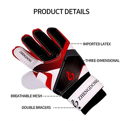 SPITO Luvas de goleiro, luvas de goleiro de futebol, luvas de goleiro para crianças adultos jovens,