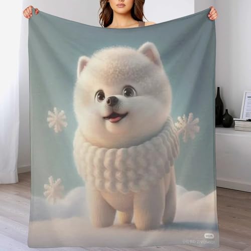 Couverture polaire chien 180x200cm plaid canapé polyester chaud - 2