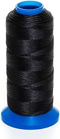 GRIFFIN Jewelry Nylon Bead Cord Spool for Stringing Pearls and Beads, No Stretch, Soft & Smooth, for Professional Jewelry Makers (Black JN4 Cord Dia. 0.5 mm (.0.20") Length 400 m (444 yds.)