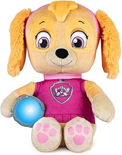PAW Patrol, Snuggle Up Skye Plush with Torch and Sounds, for Kids Aged 3 Years and Over, Grey