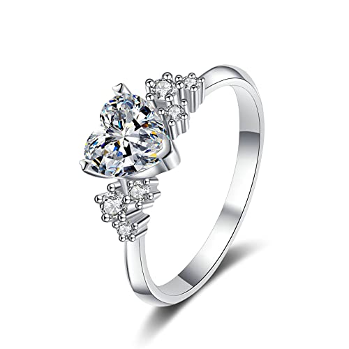 Bague moissanite argent véritable, le symbole d'une promesse éternelle