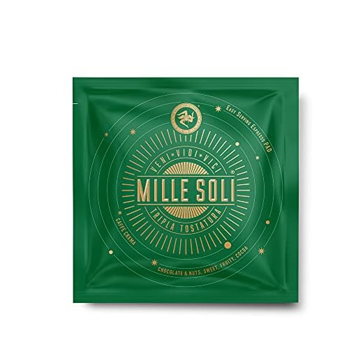 MilleSoli Caffè Crema - E.S.E Pads 50 Stück je 7g - Kaffeepads kompostierbar mit perfekter Crema und besonders säurearm - Traditionelle Dreifachröstung In Handarbeit