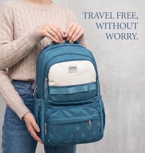 Image of ADSON kawaii Girls Travel School Bag|Backpack Of Large Capacity Aesthetic Stylish Girls Korean Laptop Bag Rucksack for School |College Bags Cute Bookbag for Teens Water Resistance 18 Inches