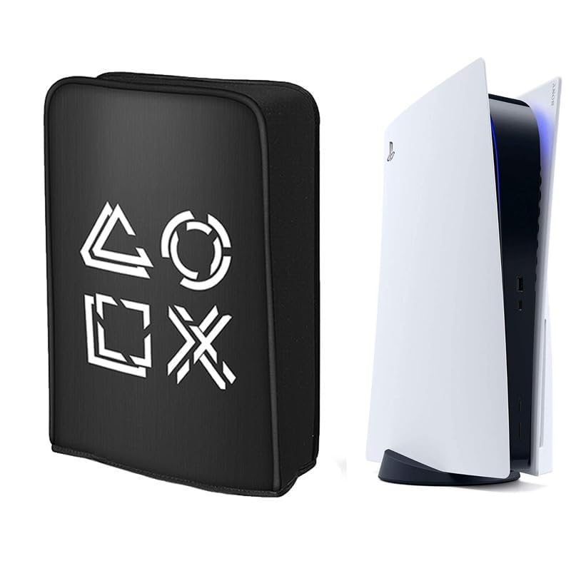 Image of OIVO INDIA Dust Protective Cover for PS5 Console Accessories Case , Anti Scratch Waterproof Sleeve Compatible with Sony PlayStation 5 Digital & Disc Edition only (Not for PS5 Slim Version)