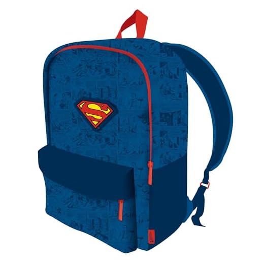 ARDITEX SU16483 Mochila Junior de 33x42x15cm de WARNER BROSS-Superman