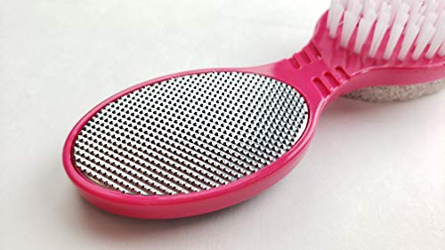 4 In 1 The Pedi Care Stick 4 Sided Pedicure Paddle Metal File And Emery Board Tool With Pumice Stone For Feet By Dreamcut #TOP6