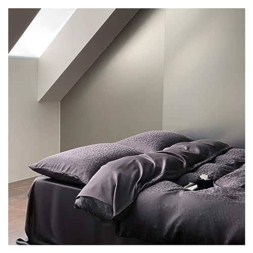 Housse de couette bambou lyocell thermorégulatrice et douce pour lit king size