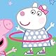 Jerry Fabrics Peppa Pig Hula Hooping Fleece Decke