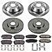Power Stop KOE7286 Autospecialty Front and Rear Replacement Brake Kit-OE Brake Rotors & Ceramic Brake Pads For Kia Sedona 2015-2021 [Model Specific]