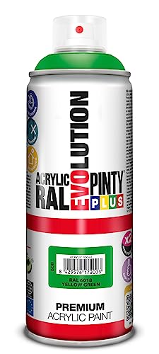 Evolution Pinty RAL 6018 Bomb - Pintura acrílica 400 ml, color verde/amarillo
