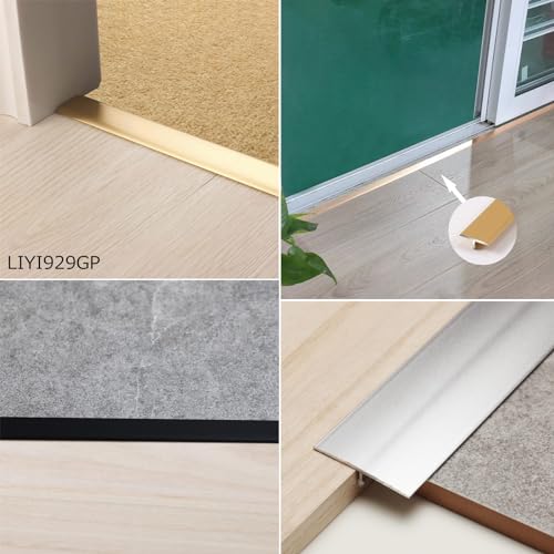 Tira de transición impermeable para baño y pasillos con suelo laminado 5