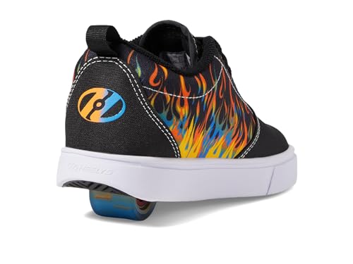 Image of HEELYS Pro 20 Prints Skate Shoes for Kids (Little Kid /Big Kid /Adult) - Low-Profile Wheels with ABEC Bearings Black /Orange /Blue /White Men's 8 M