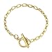 Acero inoxidable OT Cierre enlace cadena pulseras para mujeres y hombres bascula pulseras Hip Hop joyas regalo Nice and Practical