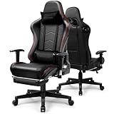 chaise gamer canadian tire 🎶 Fauteuil gaming Bluetooth original avec son surround : Ce fauteuil gaming original est équipé de deux haut-parleurs Bluetooth intégrés. Le système de son surround offre un son stéréo détaillé avec des basses puissantes et des aigus clairs – idéal pour les jeux, la musique et les films. Connectez-le simplement à votre smartphone, tablette ou autre appareil Bluetooth et profitez d'une expérience sonore immersive et cinématographique directement depuis votre fauteuil gaming.