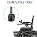 Wheelchair Tray for Permobil,Wheelchair Tray Table Removable Adult,Compatible with F5 F3 Models for Standard Rail Armrests 8.46 x 5.71 Inch Surface to Hold Items