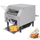 🥖【FACILE DA USARE】Il tostapane a nastro da banco è realizzato in acciaio inossidabile resistente, che ne aumenta la durata e garantisce la resistenza alla corrosione. Tramite la manopola è possibile controllare la velocità e la modalità di riscaldamento. Regolando la manopola per impostare la velocità e la temperatura desiderate, si completa la tostatura in modo rapido.