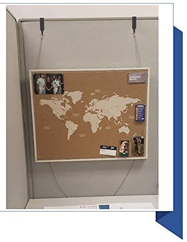 High Strength Office Cubicle Whiteboard Hanger-Narrow Hook! (1 Pair) #TOP5