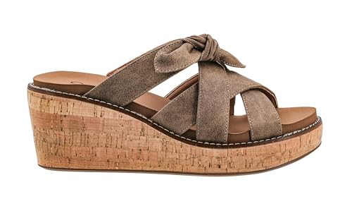 Corkys Footwear Women's Bowdacious 2.5-Inch Wedge - Features A Cork Heel, An Elegant Strappy Upper With A Unique Bow, And Memory Foam EVA Insoles For All Day Comfort2