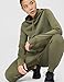 Nike Women's Therma-Fit One Pullover Hoodie, Medium Olive/White, Large
