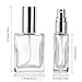 Foraineam 18 Pack Clear Glass Fine Mist Atomizer Spray Bottles, 15ml Refillable Mini Perfume Bottle, Empty Glass Perfume Atomizer Bottle Fragrance Bottles with Droppers and Funnels