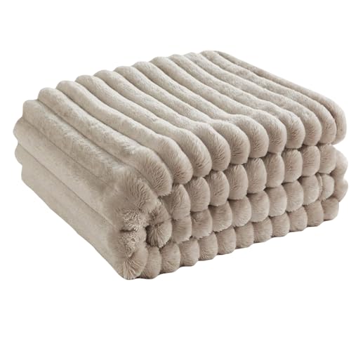 Generisch Kuscheldecke Flauschig 70x100CM,Herbst Decke Für Baby,Weiche Plüsch Bettdecke,Sofadecke,Autodecke,Flanell Wärmedecke,Couchdecke,Wohndecke Herbstdecke für Couch Bett Sofa（Khaki）