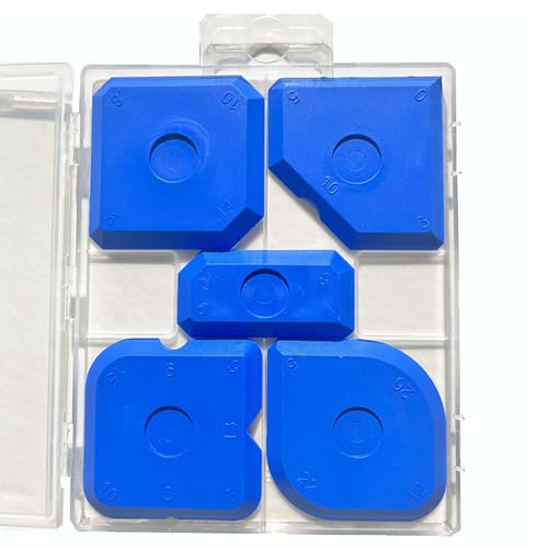 mophrati Strumento per la rimozione delle fughe e la sigillatura Set professionale per la rimozione del silicone Sigillante per il bagno Strumento per mastice antimuffa bianco, B