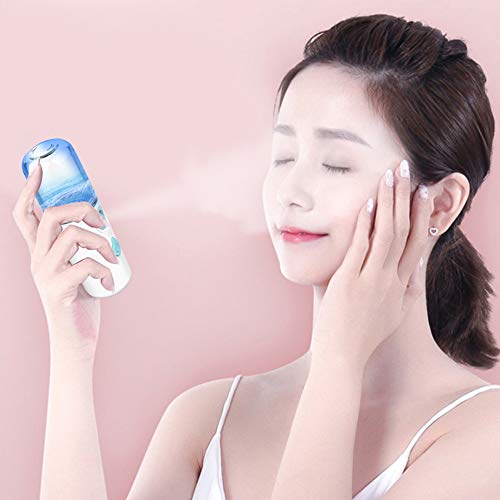 Nano Spray Water Replenisher Hydrating Sprayer, Mini USB Rechargeable Water Replenishing Handheld Humidifier Sprayer Beauty Device(White, 25ML)