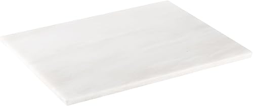 Tabla de cortar de mármol natural africano para cocina, 16 x 20 pulgadas, losa de mármol extra grande hecha a mano para queso, embutidos, tabla de