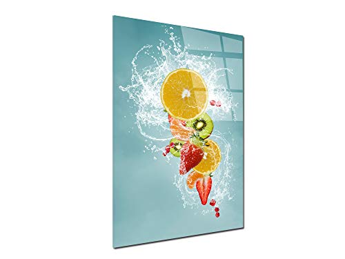 DECLINA – Tableau Mural Cocktail de Fruit – Décoration Murale Cuisine Ambiance Gourmande – Photo Murale Sur Verre Acrylique – Fabriqué En France
