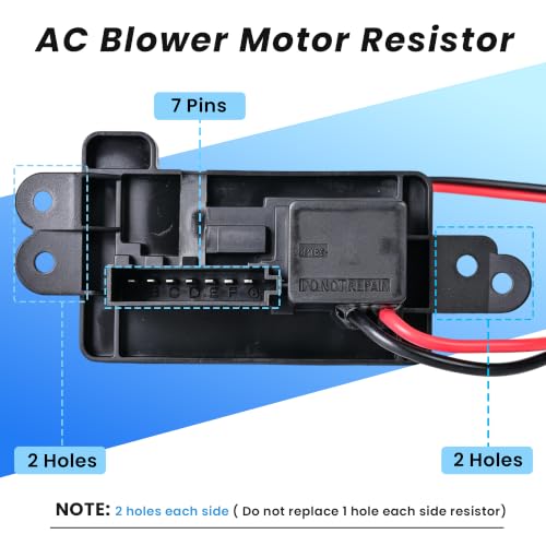 Image of PANNUOSCS Blower Motor Resistor 89019088 Fit for Chevy Silverado GMC Sierra