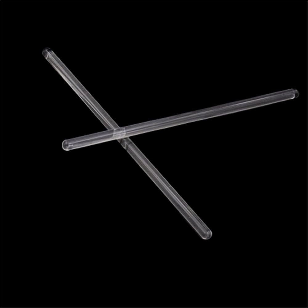 Agitatori for cocktail trasparenti da 10 pezzi con diametro 5/7/8/10 mm, bacchette for agitazione in vetro borosilicato da laboratorio, agitatore agitatore lungo 100/150/200 mm(12x150mm)