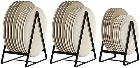 Hikinlichi Triangle Plate Holders Organizers 2 Pack Upright Cabinet ...