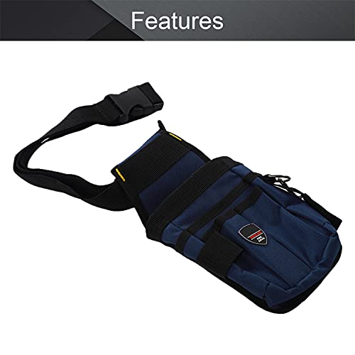 Utoolmart Professional Tool Pouch,Oxford Canvas Tool Pockets, Heavy Duty Tool Organizer,Fully Adjustable Work Belt,Waterproof,Protective Work Bag Small 1 Pcs #TOP2