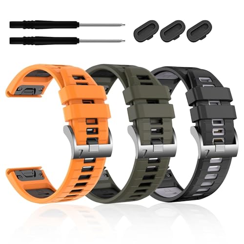 Bracelet silicone Garmin Fenix 7X souple anti-irritation pour remplacer votre bracelet usé