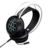 Casque d'ordinateur – sublimez votre configuration de jeu avec un design lumineux rgb captivant qui apporte une touche d'élégance à votre équipement. casque gaming avec microphone intégré
