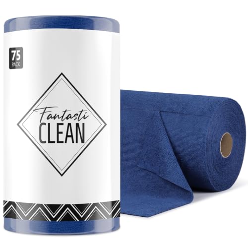 Fantasticlean Panni Microfibra, 75 Pezzi, 30x30cm-Blu