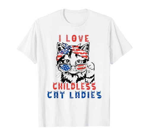 I Love Childless Cat Lady Meme T-Shirt