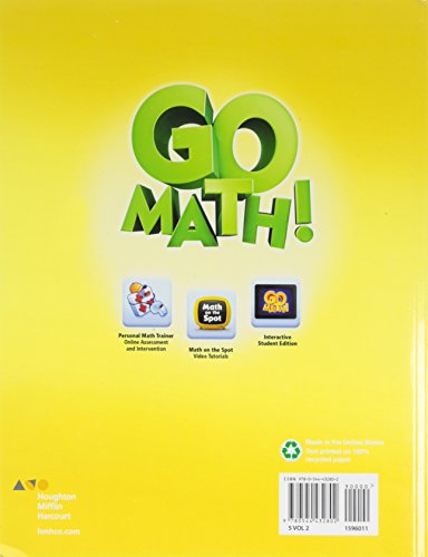 Student Edition Volume 2 Grade 5 2015 (Go Math!) - Image 2