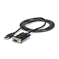 StarTech.com 1m USB Nullmodem RS232 Adapter Kabel - USB 2.0 auf Seriell DB9 mit FTDI Chipsatz - USB / 9 pol. Buchse
