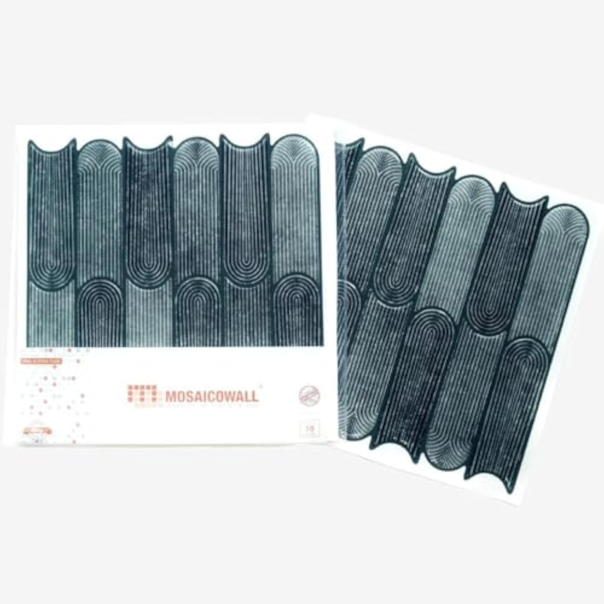 3D Deep Gray Peel & Stick Tiles, Easy DIY Backsplash