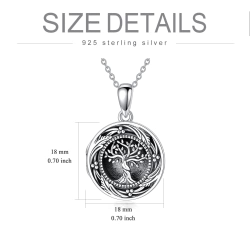 SISGEM S925 Sterling Sliver Customized Locket Pendant Necklace That Hold Pictures for Women, Personalized Photo Locket Necklace Jewerly Gifts Birthday Christmas4
