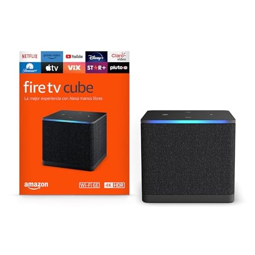 Presentamos el Fire TV Cube: Dispositivo de streaming controlado por voz con Alexa, Wi-Fi 6E y 4K Ultra HD