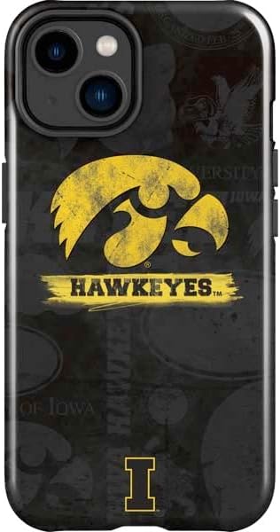 Skinit Impact Phone Case Compatible with iPhone 15 Plus - Officially Licensed University of Iowa Design