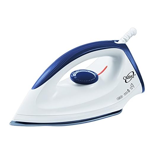 Orpat OEI 187 1200-Watt Dry Iron (White and Blue)