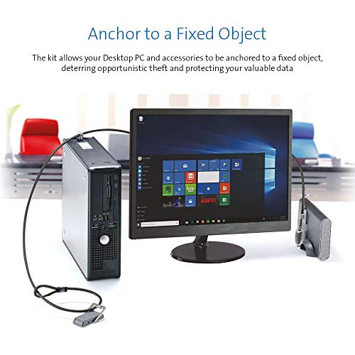 Kensington Desktop & Peripherals Locking Kit 2.0, Black (K64424Ww) #TOP2