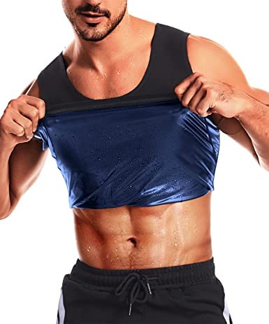 NINGMI sauna pour hommes gilet de sport gilet de course gilet d'entraînement taille Bodybuilding gymnase Cover