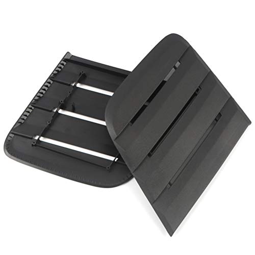 HIGH FLYING Car Hood Vent Scoop Kit Cold Air Flow Intake Louvers Cooling Intakes Auto Hoods Vents Bonnet Cover Matte Black Replacement 2pcs for Ford Mustang 2018 2019 2020