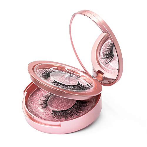 [5 Pairs] Magnetic Eyelashes and Eyeliner Kit, Lanvier Reusable 3D Magnetic False Lashes